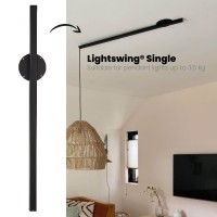 Lightswing Single - Matt Black - 110 Cm - Pendant Light - Indoor Lighting - Industrial Ceiling Light - Vertigo Pendant Light