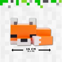 Paladone Minecraft Cute Fox Night Light, Soft Orange Glow, Officially Licensed Minecraft Decor And Desk Lamp For Gaming Room Or Kids And Tween Bedroom