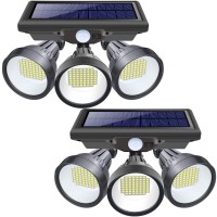 K Kasonic Solar Outdoor Lights 5000Lm Led Motion Sensor Security Lights 7000K High Brightness Solar Flood Light For Garage Y