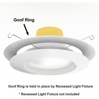 Lighting Labs 6 Pack Matte White Goof Trim Ring For 8