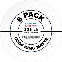 Lighting Labs 6 Pack Matte White Goof Trim Ring For 10