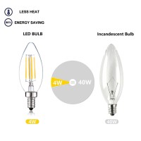 12 Volt Led Candelabra Bulbs E12 Light Bulb 40 Watt Replacement Soft White 3000K Low Voltage 12V 24V Candelabra Light Bulbs For