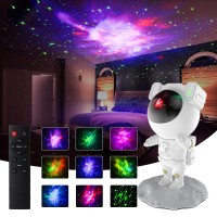 Kids Star Projector Galaxy Night Light With Timer Christmas Astronaut Space Buddy Projector For Bedroom Ceiling Decor Planetar