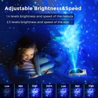 Kids Star Projector Galaxy Night Light With Timer Christmas Astronaut Space Buddy Projector For Bedroom Ceiling Decor Planetar