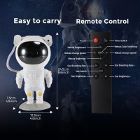 Kids Star Projector Galaxy Night Light With Timer Christmas Astronaut Space Buddy Projector For Bedroom Ceiling Decor Planetar