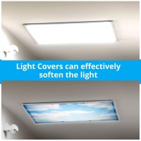 Hortsun 12 Pcs Fluorescent Light Covers 4 X 2 Ft Magnetic Fluorescent Light Filters To Relieve Eyestrain And Headaches For Home