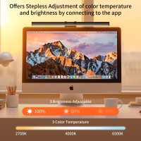 Rgb Monitor Light Bar Led Dual Light Source Adjustable Cool Mix Warm Light Color Temperature Eye Protection Antiglare Desk Lam