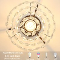 Luupyia Mini Crystal Chandelier Ceiling Light Small Modern Crystal Ceiling Light For Hallway Ceiling Light Fixtures Flush Mount