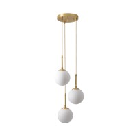 Modern Minimalist Stairwell Round Glass Ball Chandelier Shop Restaurant Dining Table Brass Chandelier Cafe Box Decorative Chandelier Homestay Aisle Entrance Light