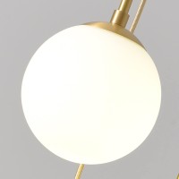 Modern Minimalist Stairwell Round Glass Ball Chandelier Shop Restaurant Dining Table Brass Chandelier Cafe Box Decorative Chandelier Homestay Aisle Entrance Light