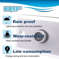 Hqrp Photocell Thermal Type Light Sensor W/Wall Plate Dusk To Dawn Wire-In Switch Photoelectric Control For Outdoor Lighting, Garage Lights, Barn Light, Street Lights, Etc.