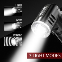 Hautmec Rechargeable Led Flashlights 500 High Lumens Super Bright Magnetic Flashlight Waterproof Mini Flashlight 3 Modes Handhel