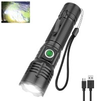 Adamstar Led Xhp50.2 Flashlight, Rechargeable Flashlights With Mode Lock, Small Flash Lights Powered Bright High Lumens 5 Modes Ip67 Water Resistant Tactical Flashlight For Emergency Camping