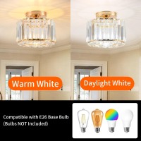 Ztuoyong Ceiling Lighting Fixtures Chandelier Crystals Light, Led Flush Mount Ceiling Light For Kitchen Hallway Dining Rooms Living Rooms Bar