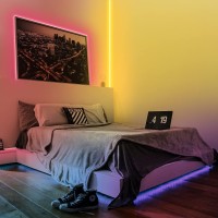 Ollrieu 32.8Ft Led Strip Lights, Waterproof Rope Lights, App Control Via Bluetooth, Remote And Control Box, For Indoor, Outdoor, Party, Garden, Home Decor