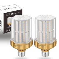 Haoniuled Led Light Bulb 250W Equivalent 4000 Lumen 3000K Warm White E26 Medium Base 30W Led Corn Light For Outdoor Indoor Lamp Area Garage Warehouse Workshop Street Backyard New Upgrade 2-Pac