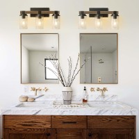 Bathroom Vanity Light Fixtures Wooden Farmhouse Bathroom Lights Over Mirror Vintage Rustic Sconces Wall Lighting 3Light Indust