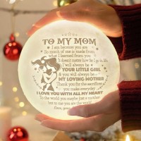 Doptika Gifts For Mom From Daughter - Mothers Day Gifts From Daughter - Gift For Her - Mom Gifts From Daughters - Birthday Gifts For Mom - Mother Daughter Gifts - Moon Lamp Night Light