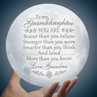 Doptika Granddaughter Gifts From Grandma - Gifts For Granddaughter - Mothers Day Gifts For Granddaughter - Birthday Gifts For Her - Moon Lamp Night Light - Birthday Gifts For Women - Graduation Gifts