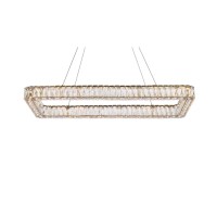 Monroe 42 Inch Led Single Rectangle Pendant In Gold