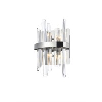 Serena 8 Inch Crystal Bath Sconce In Chrome