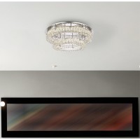 Monroe 30 Inch Led Double Flush Mount In Chrome