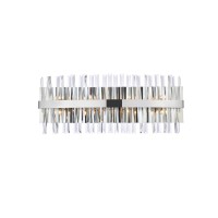 Serephina 30 Inch Crystal Bath Sconce In Chrome