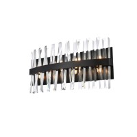 Serephina 24 Inch Crystal Bath Sconce In Black