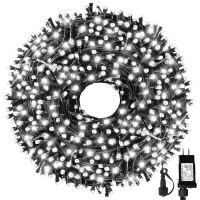 Mzd8391 105Ft 300Leds Christmas Lights Outdoor Indoor 8 Modes For Christmas Tree Party Decoration 100 Ul Listed White