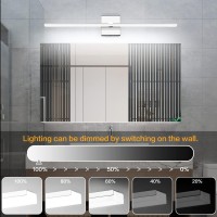 Zuzito Chrome Modern Bathroom Vanity Lights 30 Inch Wall Lighting Fixtures Over Mirror For Bath