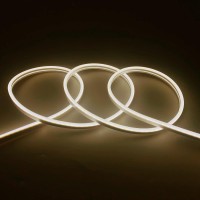 Jo.Ko Led Silicone Neon Light Strip, Neon Rope Light 12V 32.8 Ft/10M Waterproof Diy Cuttable Outdoor Neon Lights (Warm White2)