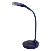 Bostitch Office Led Gooseneck Desk Lamp With Usb Charging Port 3 Dimming Levels Touch Control Blue Vled1502Blue