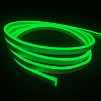 Jo.Ko Led Silicone Neon Light Strip, Neon Rope Light 12V 16.4 Ft/5M Waterproof Diy Cuttable Outdoor Neon Lights (Green)