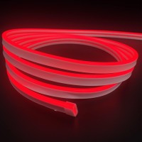 Jo.Ko Led Silicone Neon Light Strip, Neon Rope Light 12V 16.4 Ft/5M Waterproof Diy Cuttable Outdoor Neon Lights (Red)