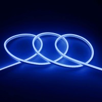 Jo.Ko Led Silicone Neon Light Strip, Neon Rope Light 12V 32.8 Ft/10M Waterproof Diy Cuttable Outdoor Neon Lights (Blue2)