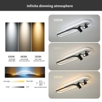 This unique linear ceiling light will be an eyecatching highlight in your house Hight quality the lamp body is made of highquality iron body and acrylic lampshade painted finished It is corrosion resistant fade resistant scratch resistant and easy to clea