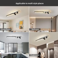 This unique linear ceiling light will be an eyecatching highlight in your house Hight quality the lamp body is made of highquality iron body and acrylic lampshade painted finished It is corrosion resistant fade resistant scratch resistant and easy to clea