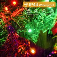 Ollny Christmas Lights Outdoor Indoor Decor, 131Ft 400Led Red & Green String Lights 8 Modes Plug In Waterproof, Xmas Fairy Lights With Remote For Tree House Holiday Yard Bedroom Home Party