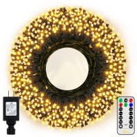 Ollny Christmas Lights, 500Led 164Ft Long Christmas Tree Lights With 8 Modes Remote Timer Ip44 Waterproof, Outdoor Christmas Lights For Tree House Yard Outside Xmas Decorations Warm White