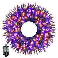 Ollny Christmas Lights Outdoor Indoor Decor, 131Ft 400Led Blue & White String Lights 8 Modes Plug In Waterproof, Xmas Fairy Lights With Remote For Tree House Holiday Yard Bedroom Home Party