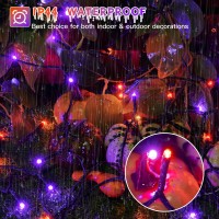 Ollny Christmas Lights Outdoor Indoor Decor, 131Ft 400Led Blue & White String Lights 8 Modes Plug In Waterproof, Xmas Fairy Lights With Remote For Tree House Holiday Yard Bedroom Home Party