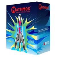 Mathmos Telstar Rocket Lava Lamp - Black Violet/Red