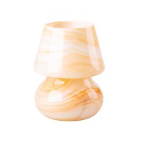 Coosa Mushroom Bedside Table Lamp,Stepless Dimmable Glass Led Bedside Night Lamps, Small Nightstand Desk Lamp For Home Decor, Study, Living, Bedroom, Gift,Bulb Included