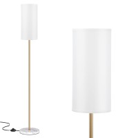 Ambimall Living Room Modern Pole Lamps For Bedrooms Tall, Gold, Marble Base, 65'' Tall Lamp For Office, Kids Room, Reading, Minimalist Floor Lamp