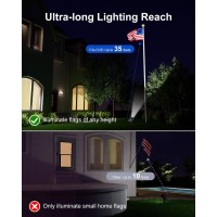 Solar Powered Sunset Spotlight Outdoor Waterproof Spot Led Accent Landscape Uplight For Outside Trees House Flag Sculptures L