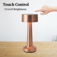 Kpl Dimmable Bedside Table Lamp, Portable Led Desk Lamp With Touch Sensor & 3-Levels Brightness For Bedroom, Living Room, Zg-Tl 0