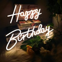 Happy Birthday Neon Sign Happy Birthday Neon Lights For Wall Decor Happy 15.7