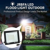 Jrbfa 2 Pack 100W Led Flood Lights Outdoor 10000Lm Led Work Light With Plug 6500K Daylight White Ip66 Waterproof Exterior Out