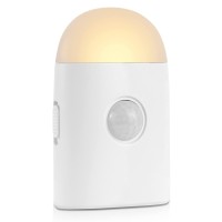 Motion Sensor Led Night Lights Warm White With Adjustable Brightness Rechargeable Battery With Hook And Stickon For Cabinet W