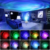 Northern Lights Aurora Projector Star Projector 2 In 1 Galaxy Light Projector Night Light Projector With Remote Control Time